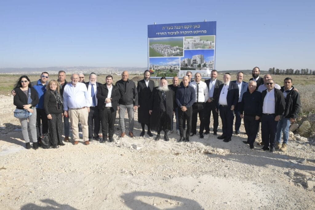 הקמת השכונה החדשה בעכו. צילום: משרד השיכון
