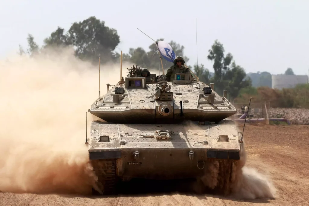 טנק בעזה. צילום: דובר צה״ל