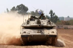 טנק בעזה. צילום: דובר צה״ל