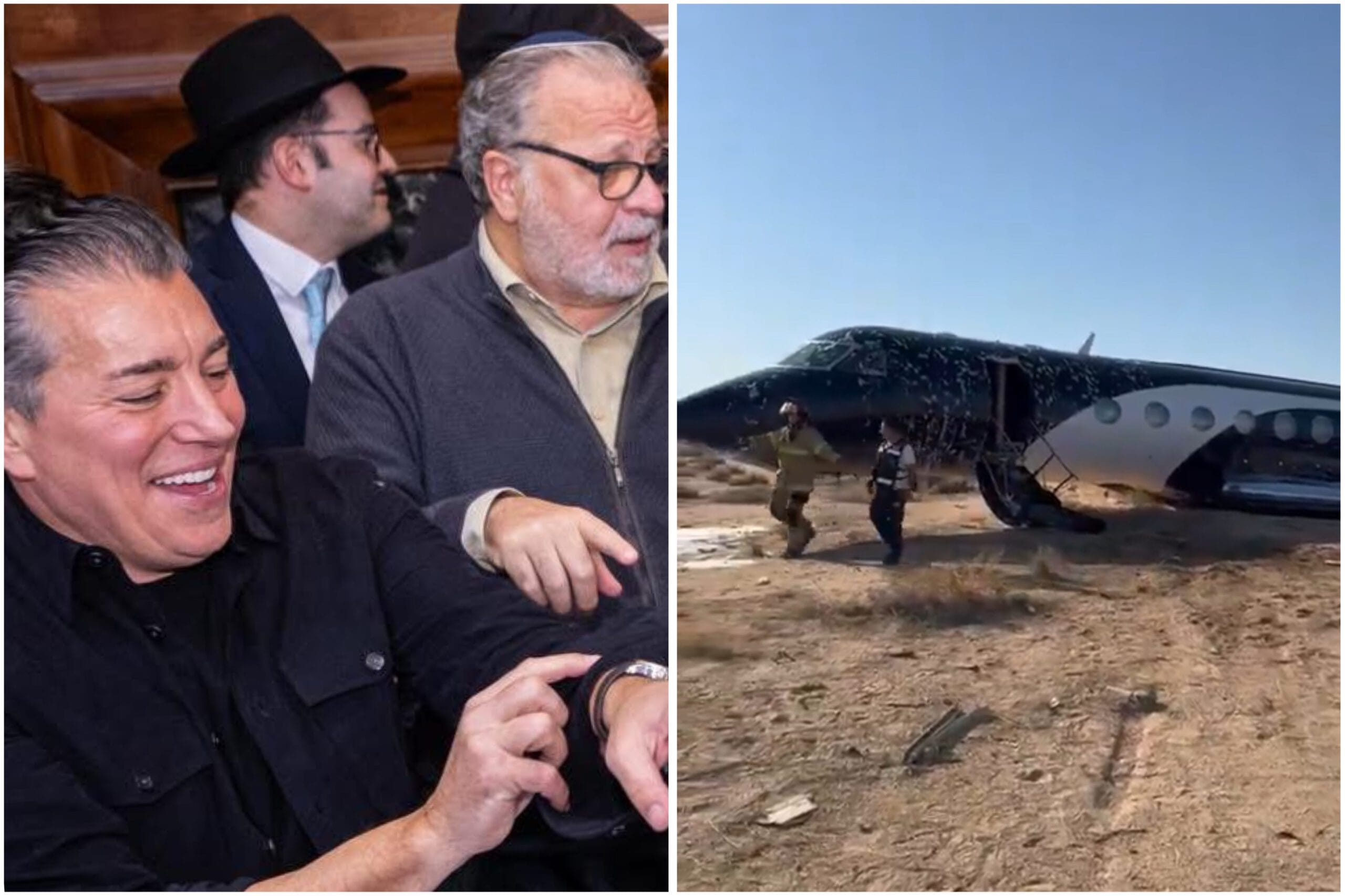המטוס שהתרסק ואייזיק אש. צילום: אינסטגרם, שובה ישראל