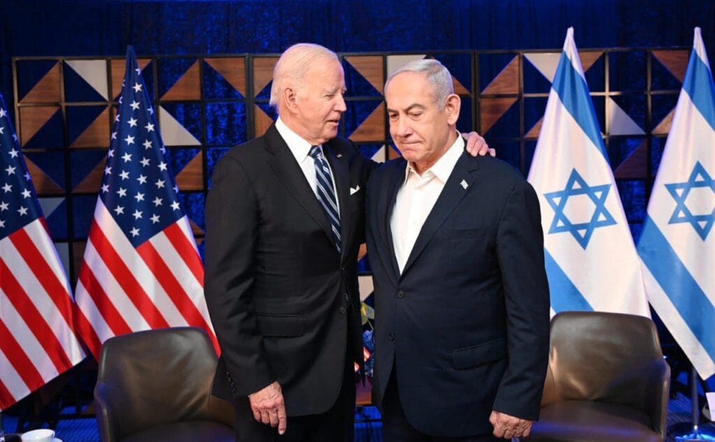 ג' ו ביידן עם נתניהו. צילום: אבי אוחיון, לע"מ