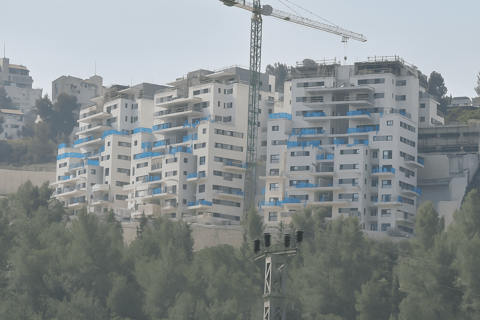 אתר בנייה בישראל. צילום: ChatGPT