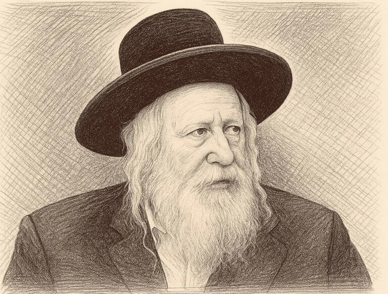 מרן האדמו״ר מגור. איור: ChatGPT