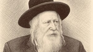 מרן האדמו״ר מגור. איור: ChatGPT