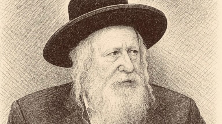 מרן האדמו״ר מגור. איור: ChatGPT