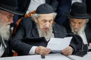 מוביל את מאבק חוק הגיוס.\, הרב דב לנדו. צילום: דניאל נפוסי