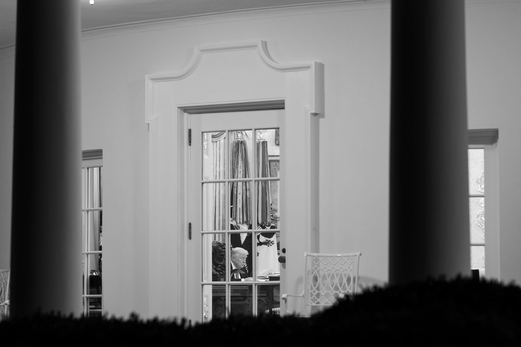 טראמפ בבית הלבן. צילום; הבית הלבן