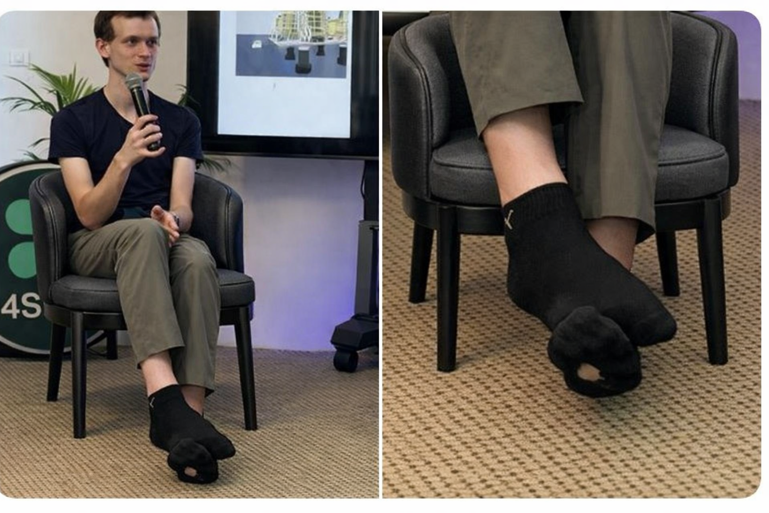 ויטליק בוטרין עם החור בגרב