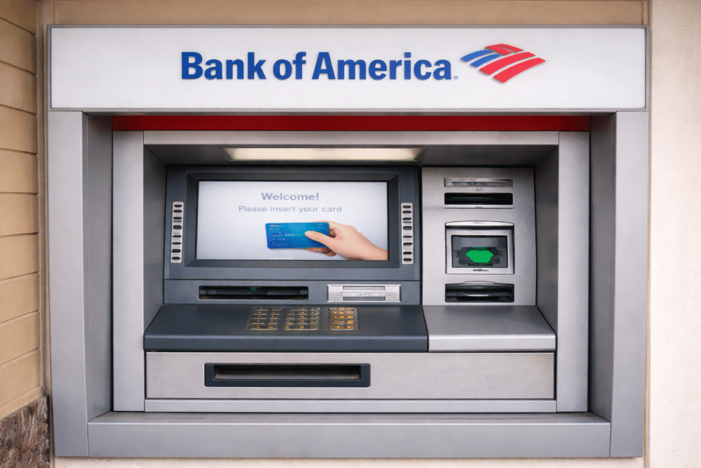 כספומט של בנק אוף אמריקה
