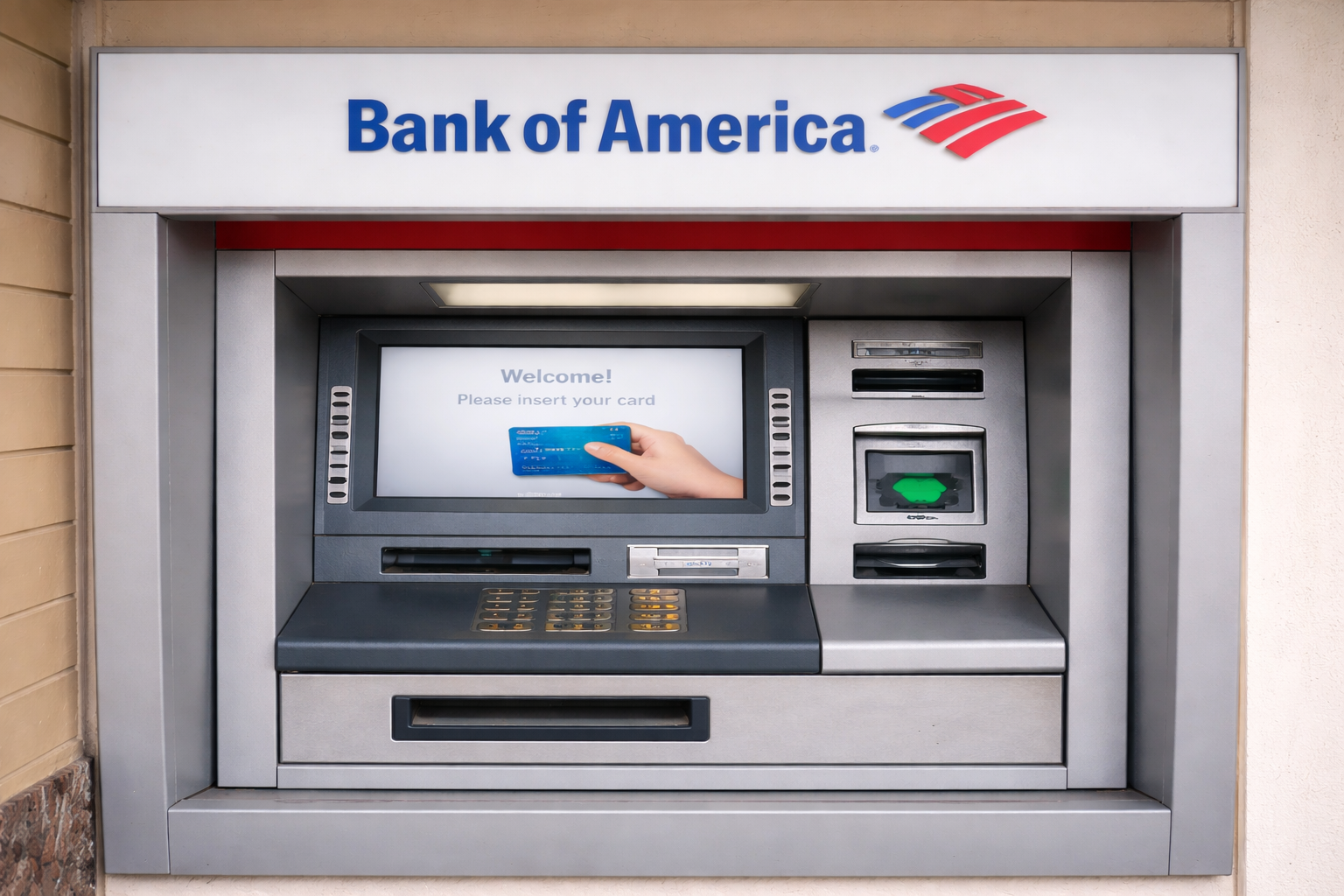 כספומט של בנק אוף אמריקה